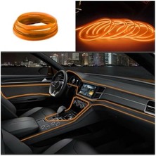 Araç Içi Torpido Ledi Şerit LED Ip LED Neon Kırmızı 2 Metre