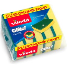 Düz Hijyenik Bulaşık Süngeri, 5'li Ekonomik Paket, Yeşil