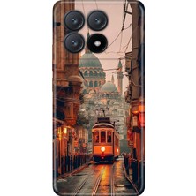 Poco X6 Pro ile Uyumlu Silikon Kılıf, Taksimde Bir Gün Temalı Desenli, Darbe Emici, Çok Renkli