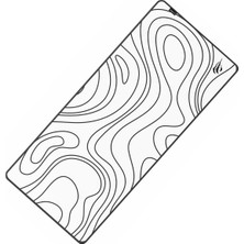 Gamenote MP867 900X400 mm 4mm Kaymaz Kauçuk Tabanlı Oyuncu Mouse Pad (Beyaz)