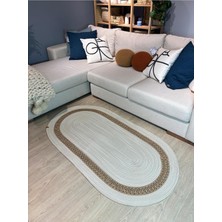 Lotus Jüt Hasırlı El Örgüsü Kilim Kremhasır 80 x 150