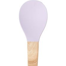 PBT-718-3 Bambu Saplı Silikon Kirli Kepçe Kaşıklık Altlığı Kepçe ve Kaşık Nihalesi Lila