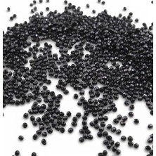 Serhat Aksesuar ve El Işçilik Siyah Tonu 4 mm Dünya Akrilik Boncuk Aksesuar Takı Malzemesi (25 Gram)
