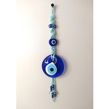 Cam Nazar Kötü Göz Kovucu Hand Made Ağaç Duvar Dekorasyonu Makrome Nazarlık Duvar Ağaç Ev Süsü
