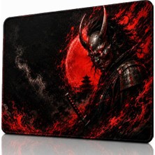 Baskılı Dijital Tasarımlı Oyuncu Mouse Pad, Kaymaz Taban, Dikişli Gaming Mouse Pad Red Tide 50X40 cm