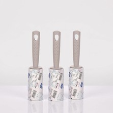 3'lü Set Tüy Toplayıcı Rulo Toplam 180 Yaprak (3X60) Kıyafet, Koltuk, Evcil Hayvan (Kedi/köpek) Tüyü ve Saç Temizleme Rulosu