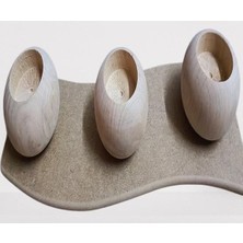 Hobi Adn 90043 Dekoratif Mumluk Ahşap Mdf Ham Cnc Kesim 3lü El Yapım