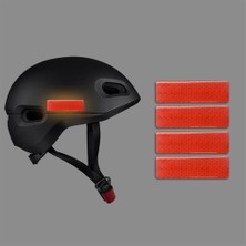 Motorsiklet Bisiklet Kask Uyarıcı Reflektif Ikaz Sticker 4'lü