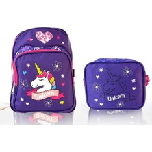 Unicorn Mor Çocuk Sırt Çantası