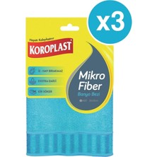 Mikrofiber Banyo Bezi, 30X30 Cm, 2'li x 3 Paket, Mavi