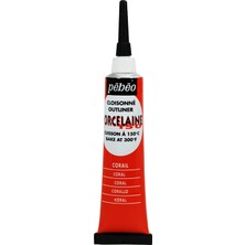 Porselen 150 Porselen Boyası/kontur Boyası, 20 Ml, Mercan