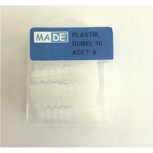 Made Plastik Dubel 8mm (1 Kutu:12 Adet) St-03