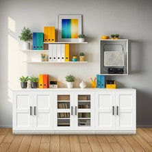 DSD304-K-BEYAZ 6 Kapaklı Dosya Dolabı