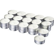 Lotsfagel Serisi, Kokulu Tealight Mum, 3.5 Saat, Beyaz Beyaz #ffffff