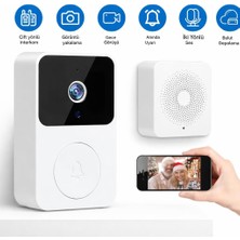 Kablosuz Görüntülü Akıllı Kapı Zili - Wifi Gece Görüşlü Kamera, Ses Değiştirme Özelliği &amp;amp;amp; 38 Melodi