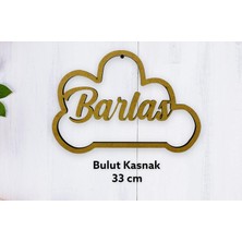 Makrome Için Ham Kasnak Ahşap Kapı Süsü Isimlik Yenidoğan Hediyelik Mdf (32 Cm)