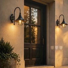 Dış Mekan LED Duvar Lambası IP55 Su Geçirmez Duvar Lambası Retro Endüstriyel Alüminyum Duvar Aydınlatma 3 Renk Sıcaklığı Iç/dış Mekan Teras Bahçe Kori
