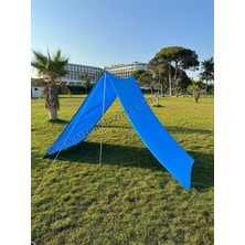 Nelazım Pratik Kamp Gölgeliği ve Plaj Şemsiyesi 1.5m x 5m Su Itici Oxford Kumaş Renk, Tek Ebat, KAMPGLGLKMAVI001001M, Mavi, Erkek