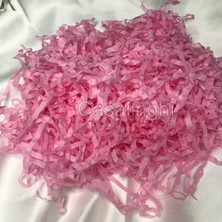 Pembe Kırpık Pelür Kağıt Kırpıntısı Pink Shredded Tissue Paper - 50 Gram