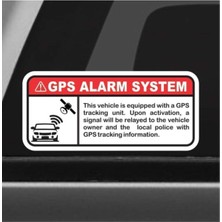4 Adet Gps Tracing Takip Etiketi Uyarı Yapıştırması 10CM Md2