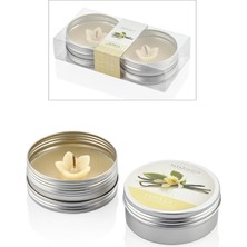 STCX-105-VN Aroma Mum Kokulu Metal Kutu 2'li Vanilla 17.2x8.5x3.7cm