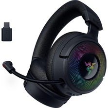 Kraken V4 - Kablosuz Oyun Kulaklığı (3 Modlu Bağlantı, Triforce 40MM Sürücüler, 9 Bölgeli Rgb Kulaklık Aydınlatması, Mix &amp;amp;amp; Volume Ayarları