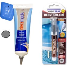 Derz Dolgu 250 gr Gri + Derz Kalemi Gri Set
