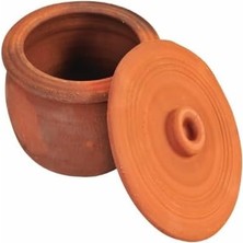 Yıldız Büyük Boy El Yapımı Toprak Tencere Güveç T(26X16 cm 9-12 Kişilik) Fırın Kap