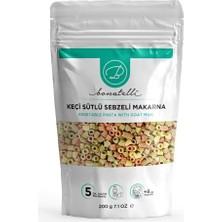 Keçi Sütlü Sebzeli Boncuk Makarna 200 G | Bebek Makarna +8 Ay