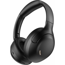 Puffy Kablosuz Bluetooth Kulaklık | 65 Saat Oynatma | Anc-Opacity-Latency Modları | Enc | Kadife Çanta | Katlanabilir, Siyah