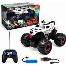 Uzaktan Kumandalı Full Fonksiyon Şarjlı Monster Jeep, Off-Road Büyük Tekerlekli Rc Araç, USB Şarj Kablolu, Kumandalı Monster Truck Oyuncak - JY-1003-0