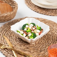 1749N Porselen Kase, Derin Büyük Boy Salata Kase Sunum, Servis Kasesi Servis Tabağı 20 cm