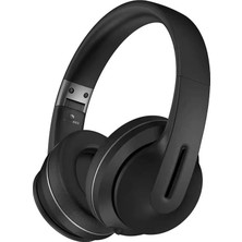Bluetoohtlu Kulaklık Şık Tasarım Extra Bass Katlanır Kablosuz Kulaklık 5.1 Bt Yüksek Bass Air Stereo Max (Siyah)