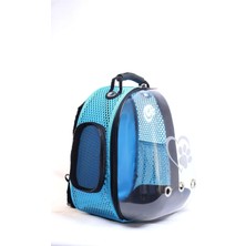 Nexus Astronot Model Kedi ve Köpek Taşıma Çantası, 44X32X34 Cm, Turkuaz