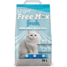 Fresh Kokulu Beyaz Bentonit Kedi Kumu 10 Lt