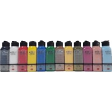 Akrilik Boya, 12 Renk x 140 ml Başlangıç Seti