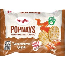 Popnays Tuzlu Karamel Mısır ve Pirinç Patlağı 4'lü 34 Gram