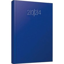 2024 Ajanda 14X20 cm Çizgili Cilt Bezli Dikişli 1 Adet Günlük Planlayıcı Cilt Bezi Ciltli Ajanda 2024 Ofis Okul Büro Lacivert