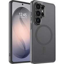 Güçlü Manyetik Telefon Kılıfı, [mag-Safe ile Uyumlu] [askeri Düzey Düşme Koruması] [güçlü Silikon Kenarlar] Ince Yarı Saydam Mat Koruyucu Kılıf (Gri,