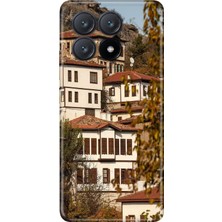 Poco X6 Pro ile Uyumlu Safranbolu Temalı Desenli Darbe Emici Silikon Kılıf, Çok Renkli