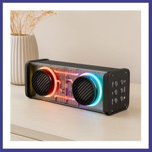 Bezos Taşınabilir Bluetooth Hoparlör 20W USB Şarjlı Işıklı Mrl