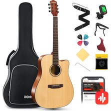 Dag-1c Cutaway Akustik Gitar Seti (Natural)
