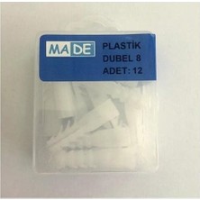 Made Plastik Dubel 12MM (1 Kutu:4 Adet) St-05