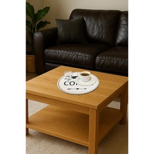 Ahşap Mdf Kahve Sunum Tepsisi M20 3'lü Set 24X24 Cm, ÇTTEPSIM20
