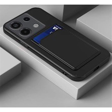 Xiaomi Poco X6 Kılıf Kamera Korumalı Kartlıklı Cüzdanlı Yumuşak Silikon Kartvizit Bölmeli
