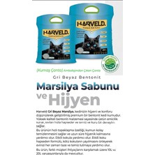 Marsilya Sabunu Kokulu Kedi Kumu 10L - Topaklanan Gri Beyaz Bentonit, Tozsuz Ince Taneli, Koku Hapseden Kedi Tuvalet Kumu