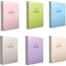 Pastoral Spiralli A4 120 Yaprak Çizgili Defter Seti, 6'li
