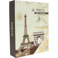 Rabsev Fotoğraf Albümü 10X15CM 200 Lük Eyfel Kulesi Desenli Anı Albümü