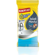 Islak Banyo Temizlik Havlusu 30'lu, Kireç ve Kir Karşıtı Yüzey Temizleme Havlusu, Banyo Temizliği Için Hijyenik Yüzey Temizleme Mendili, Lavabo, Tuval