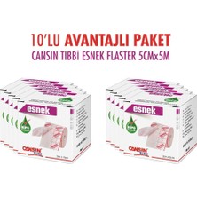 Tıbbi Esnek Flaster 5cm x 5m, 10'lu Avantajlı Paket